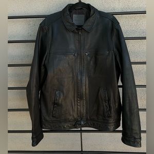 AllSaints Lark Leather Jacket XL